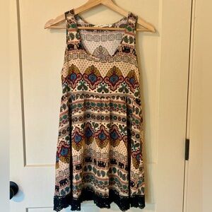 Bluenotes Indian Print Mini Sundress